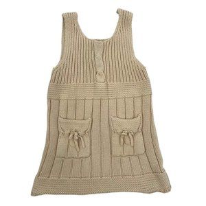 EST 1989 Place 3T Knit Jumper in Oatmeal 2 Pockets Cotton Blend Back to School